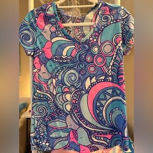 Lilly Pulitzer Short Sleeve Colorful Top
